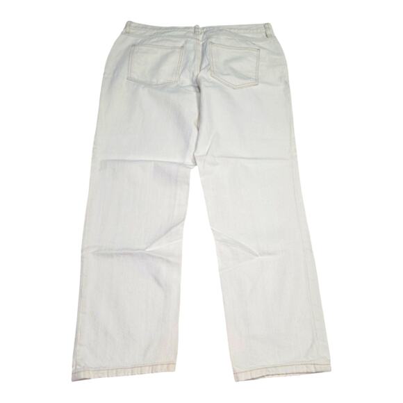 LOFT Mid Rise Boyfriend Jean in Natural White Cream Size 30 10 - Picture 3 of 11